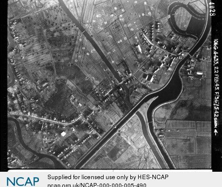 Luftbild vom 22. Februar 1945